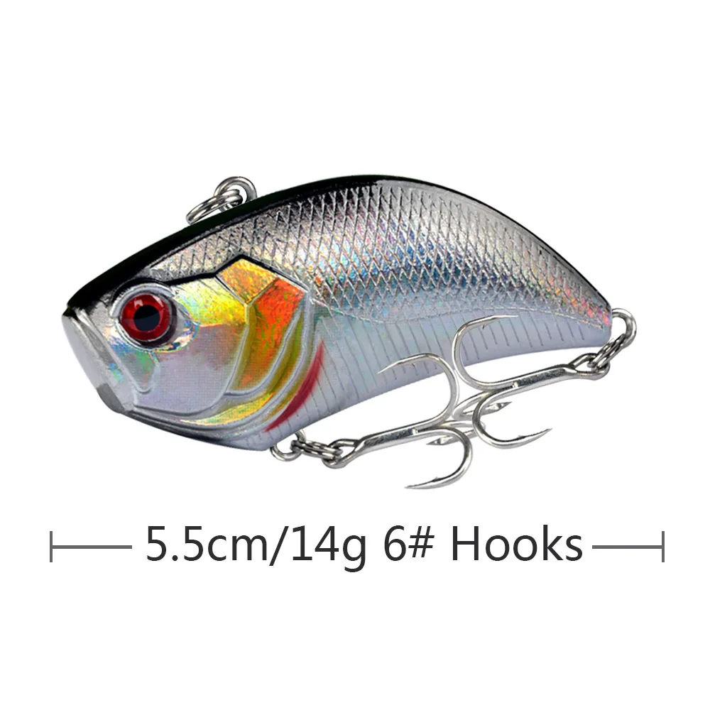 DHYJSFDC Apex Vib 55mm 14g Wobblers aparejos de pesca Señuelos de Pesca cebo de vibración para accesorios artificiales de profundidad completa - imagen 5