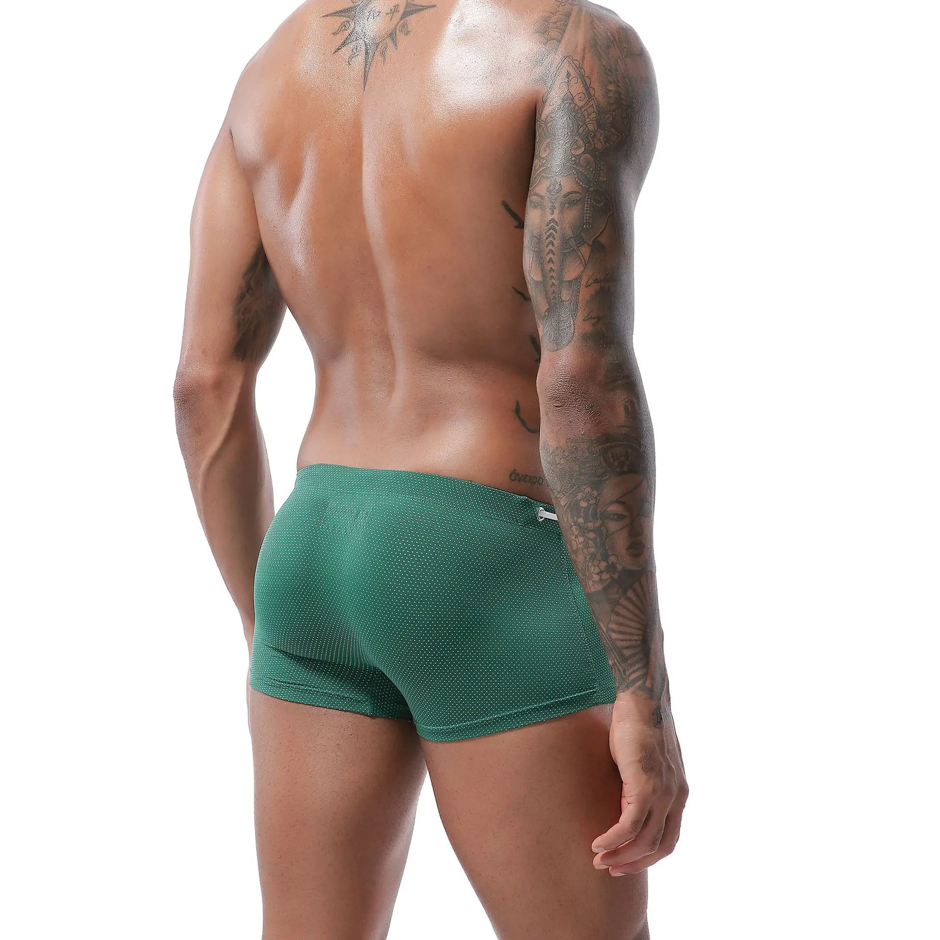 Pantalones de baño de cintura baja para hombre y mujer, bañadores, transpirables y de secado rápido, Unisex - imagen 3