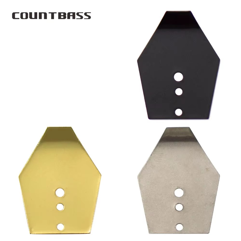 COUNTBASS Cuchillas Chatterbait Inoxidable Negro/Dorado – Cebo Vinilo
