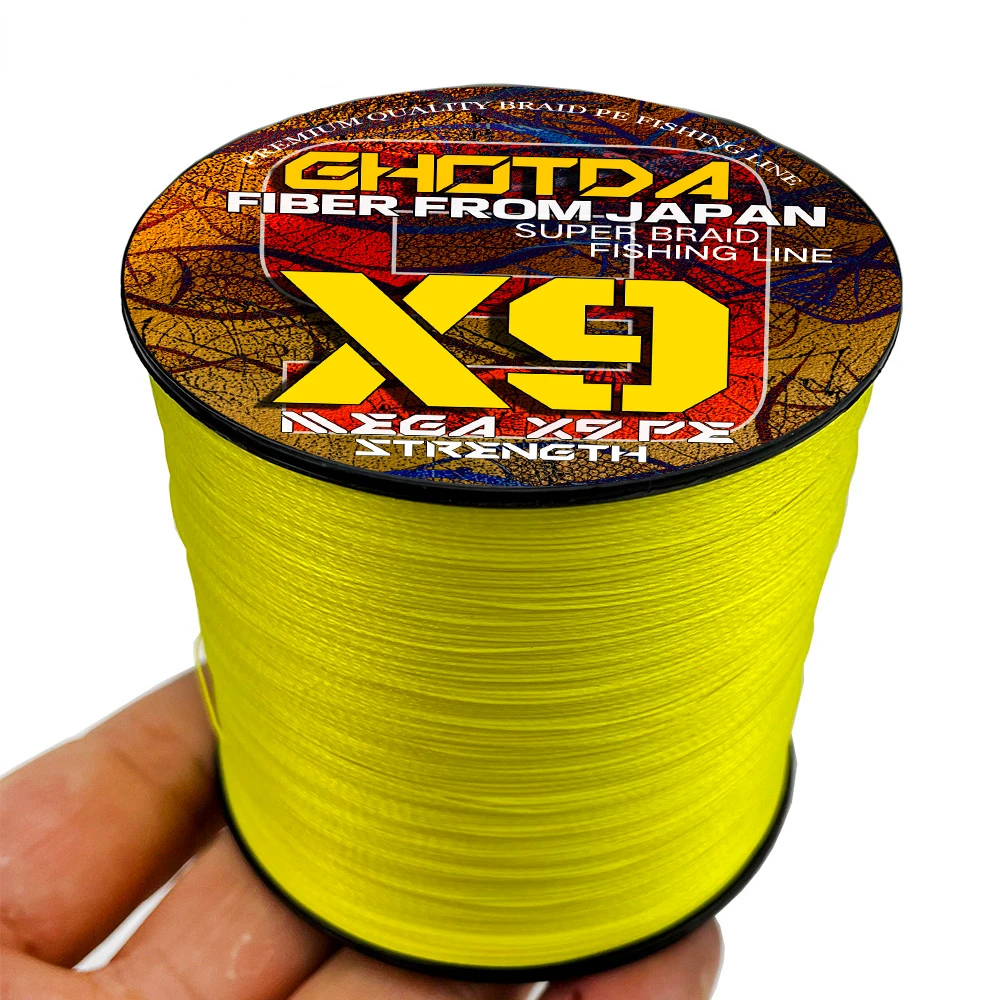 Sedal de pesca con mosca suave, multifilamento de 500M, hilo trenzado fuerte X8 X9, 0,14mm-0,55mm, engrosado, antimordedura, Océano - imagen 4