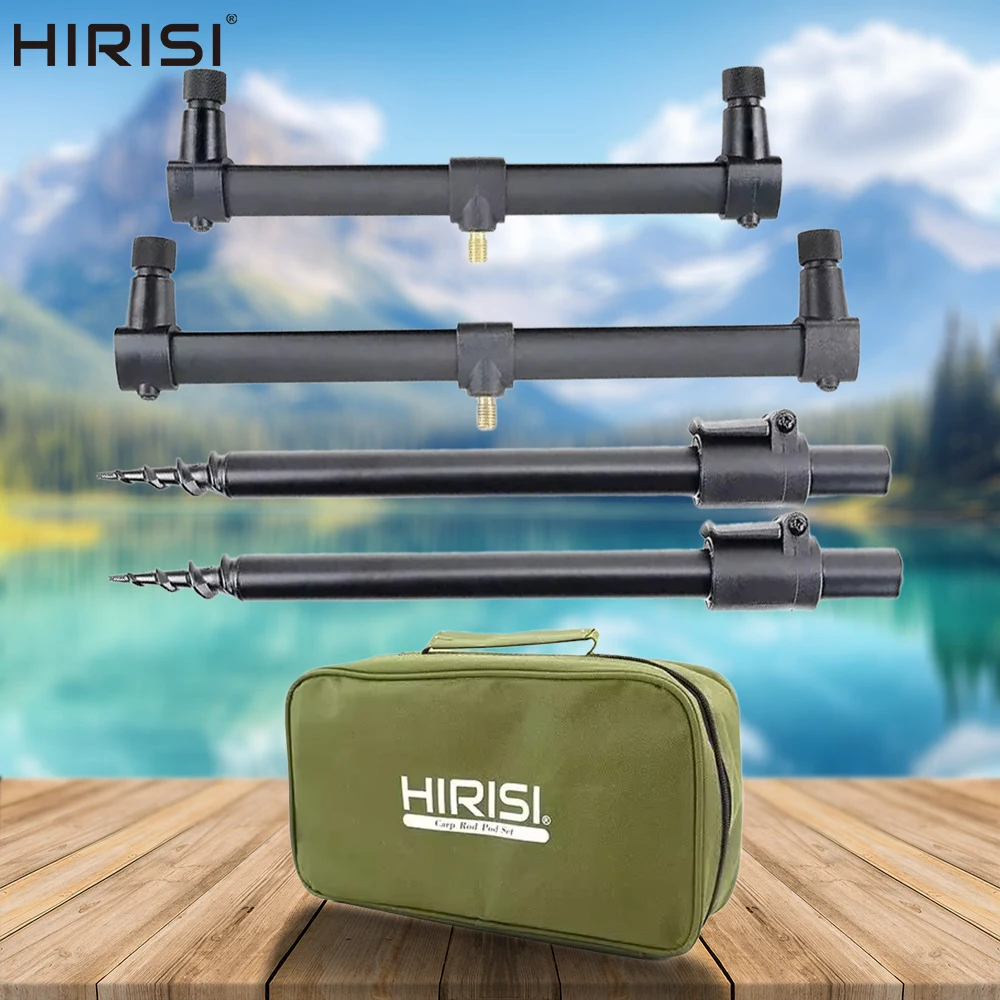 Hirisi Set soportes caña carpa de aluminio para barras zumbido - imagen 3