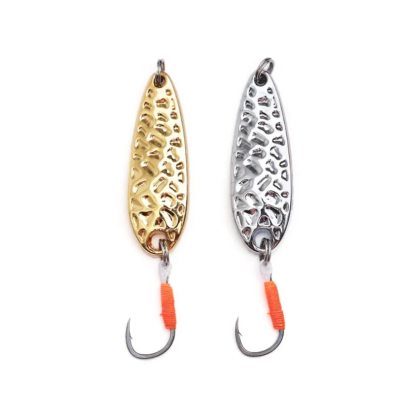 Nuevo Mini señuelo de Pesca 2,5g 3,5g cuchara señuelos de Metal Spinnerbait Minnow pez pequeño anzuelo único plantilla corriente trucha cebos Pesca caliente - imagen 2
