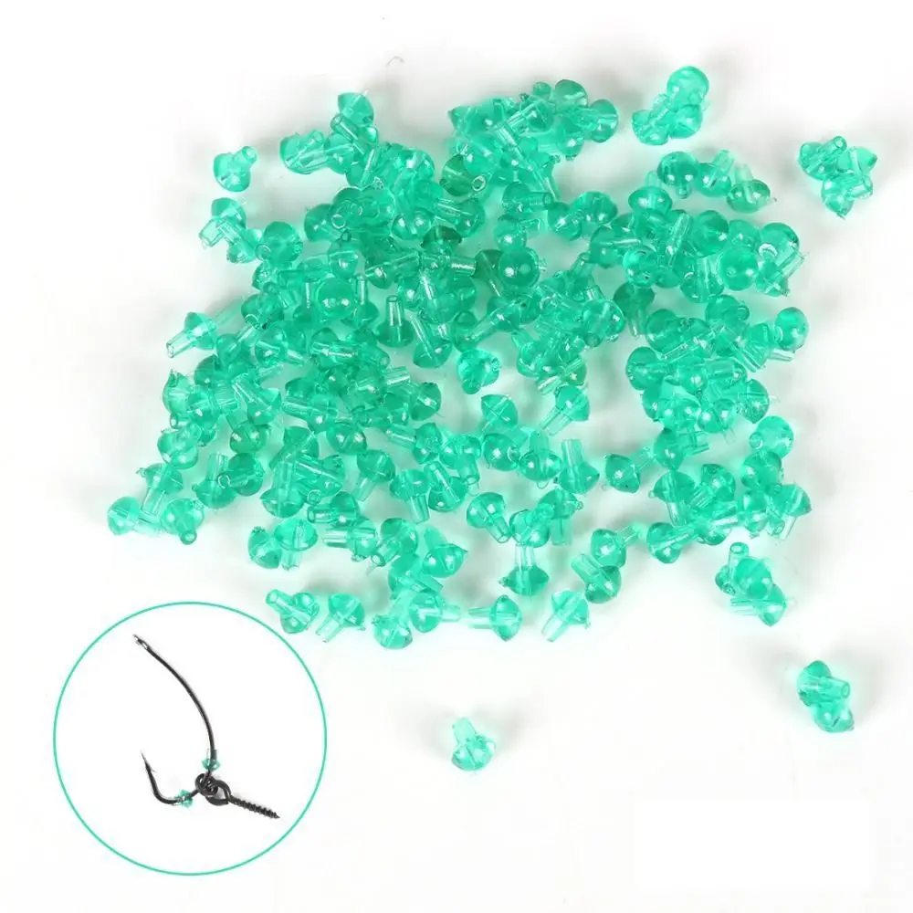 50 Uds tornillo Chod Rigs anzuelo de pesca tapón de cebo goma PVC tornillos de cebo de pesca cuentas de goma accesorios de pesca - imagen 4