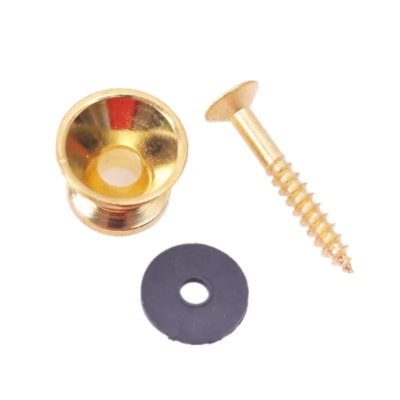 2 unids/set correa de guitarra bloqueo clavijas Pin Metal extremo correa botón acústico clásico bajo guitarra ukelele accesorios de guitarra - imagen 5