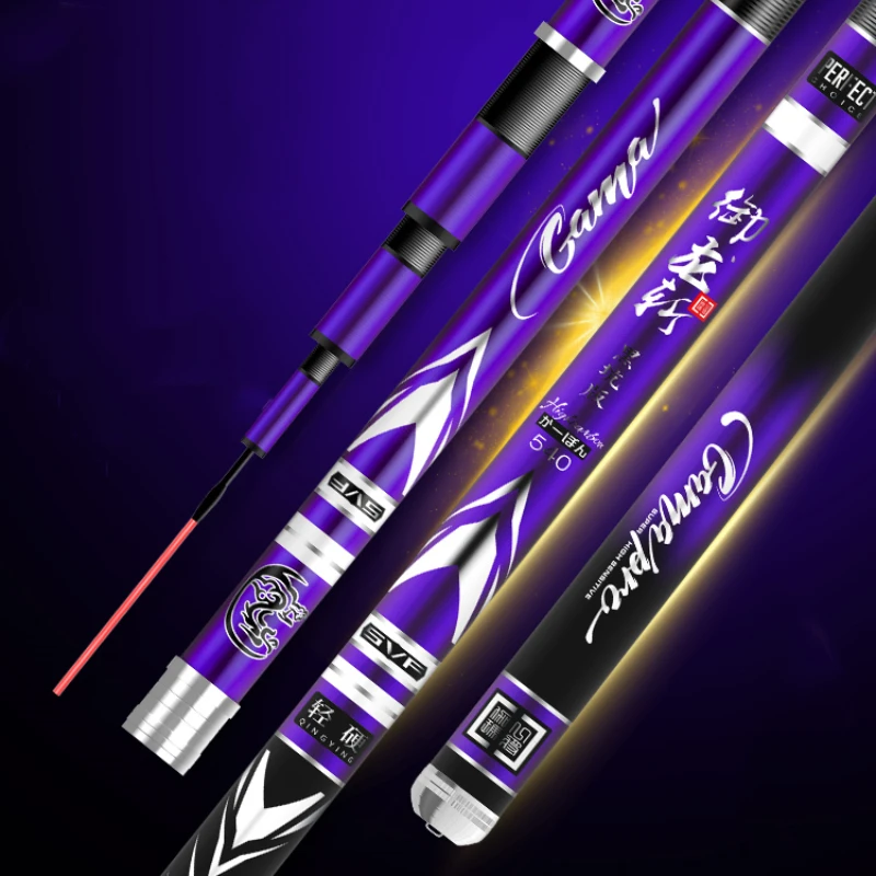 Caña De pescar superligera De carbono fino, accesorios De Pesca, 5/6/7H - imagen 2