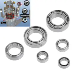 Rodamientos sellados de pesca duraderos de alta calidad, rodamientos de carrete de pesca, accesorios de carrete de acero inoxidable liso