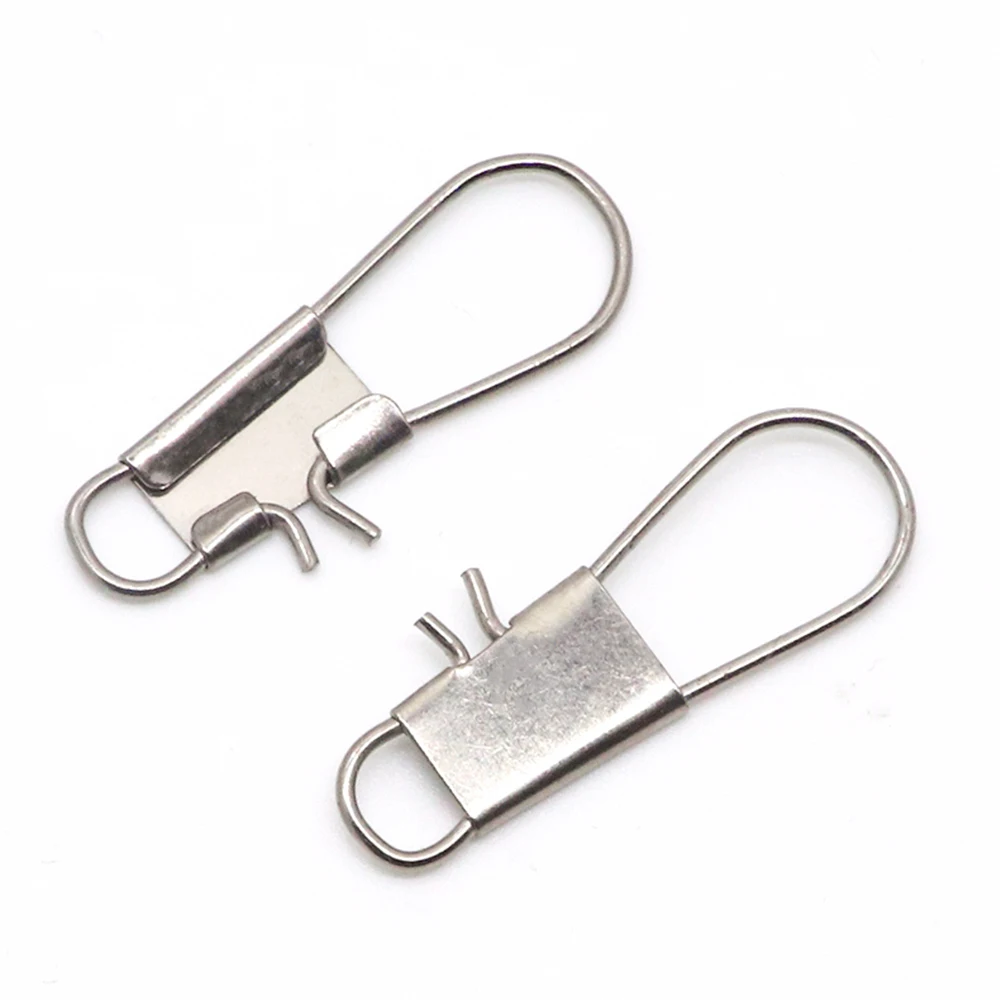 Mosquetones de pesca acero inoxidable con giratorio – Bloqueo Pin de seguridad - imagen 2