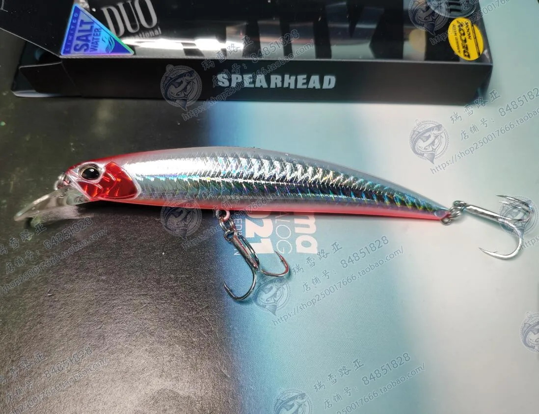 Japón DUO SPEARHEAD RYUKI 110S Mino sumergido 21g, Trembling, Beaked, Blue Bass trucha - imagen 4