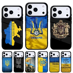 Funda vintage mapa bandera Ucrania para iPhone 16e 15 14 13 Pro Max
