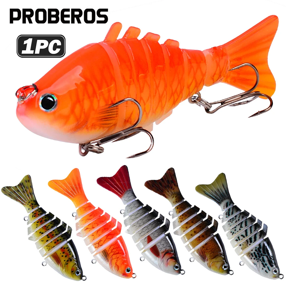 Señuelos Multiarticulados Proberos – Hundimiento lento trucha y lubina - imagen 3