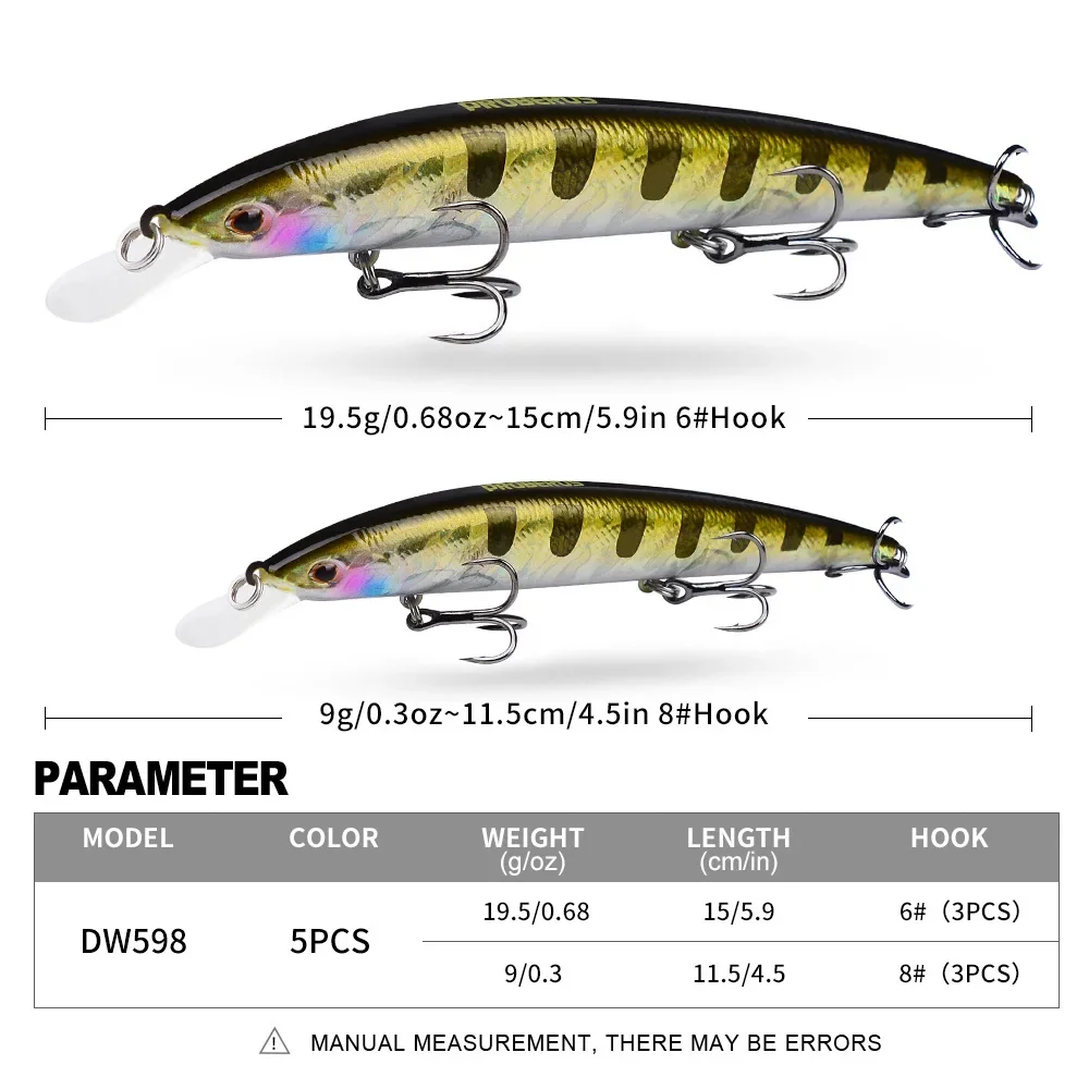 Señuelos de pesca flotantes de pececillo, 9g, 20g, Trolling, Twitch, Wobbler, cebo duro Artificial, trucha de agua de mar, Jerkbait Swimbait, equipo - imagen 4