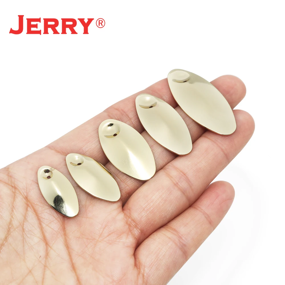 Jerry 인라인 스피너 블레이드 황동 금속 낚시 스푼 루어 스피닝 미끼 액세서리 - imagen 5