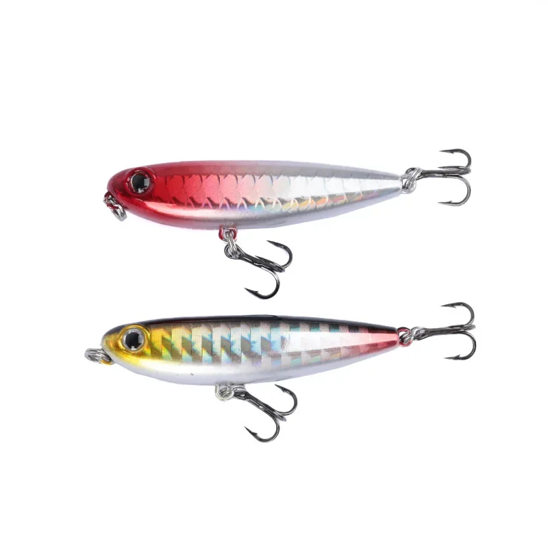 OUTKIT-señuelo de Pesca con lápiz flotante, 5cm, 2,8g, señuelos duros para perros de agua superior, Wobbler, cebo duro Artificial, aparejos de Pesca - imagen 5