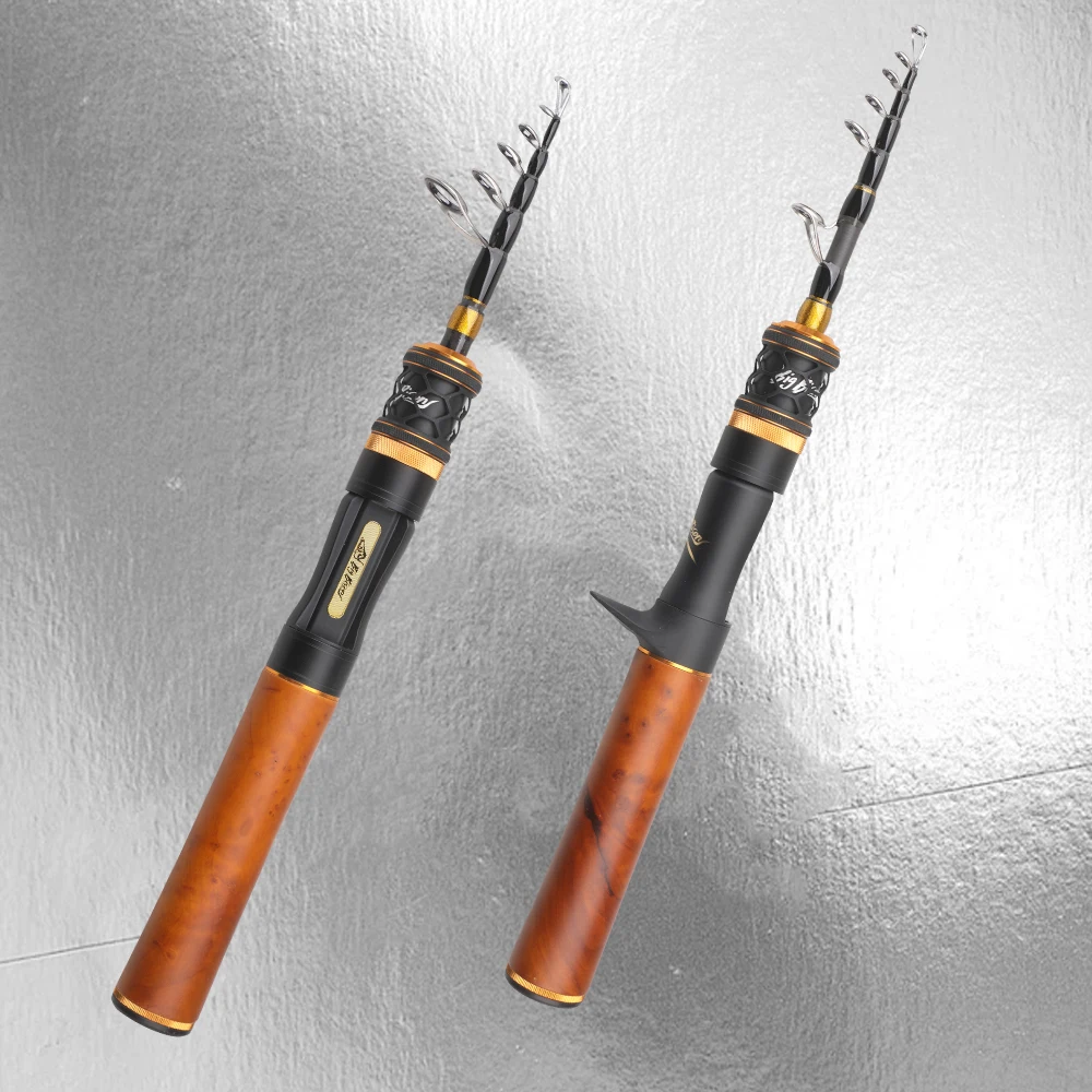 ROLLFISH UL-caña de fundición giratoria para trucha ultraligera, caña de pescar de viaje, guías Fuji para Panfish, línea de PE de 100M gratis - imagen 5