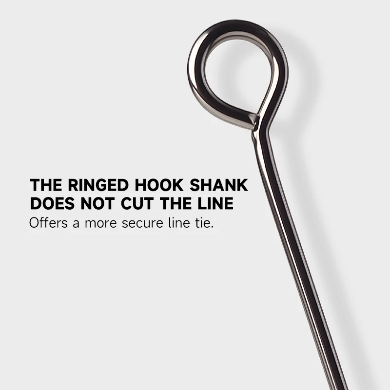 Supercontinente 2 # -12 #   10 Uds gancho de púas anzuelo de pesca anillo grande anzuelos individuales aparejos anzuelos de gusano con anillo de ojos grandes - imagen 5