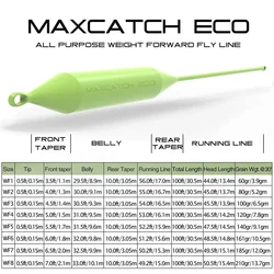 Línea de pesca con mosca flotante Maximumcatch con bucles soldados 7 colores