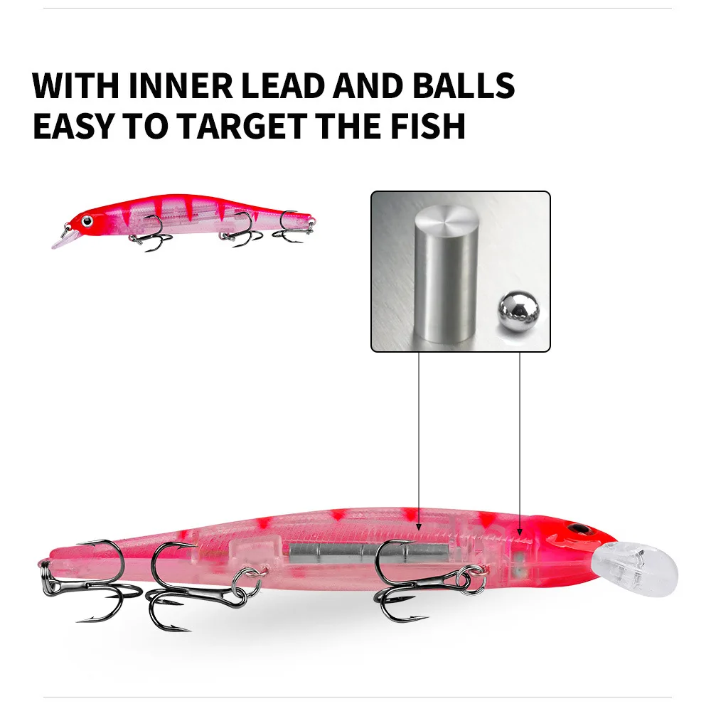 TSUYOKI-señuelo de pesca Minnow Wobblers, sistema de peso magnético de 110mm y 17g, para buceo de 0,8-1,2 m, Jerkbaits, ZipBait Orbit 110 - imagen 3