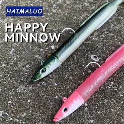 Señuelo de vinilo HAIMALUO – Swimbait con jig head para lubina