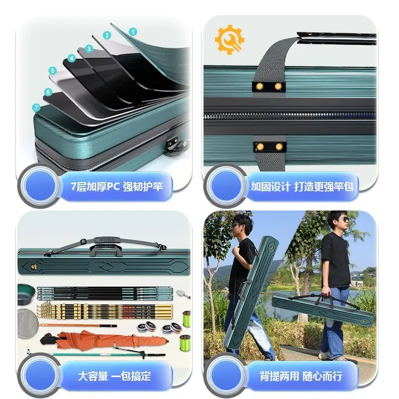 Funda rígida impermeable para caña de pescar - imagen 3