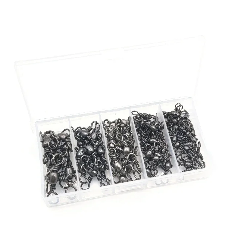 Junta giratoria de tres garras en forma de botella, conector de anillo figura ocho, accesorios de pesca 80 piezas - imagen 5