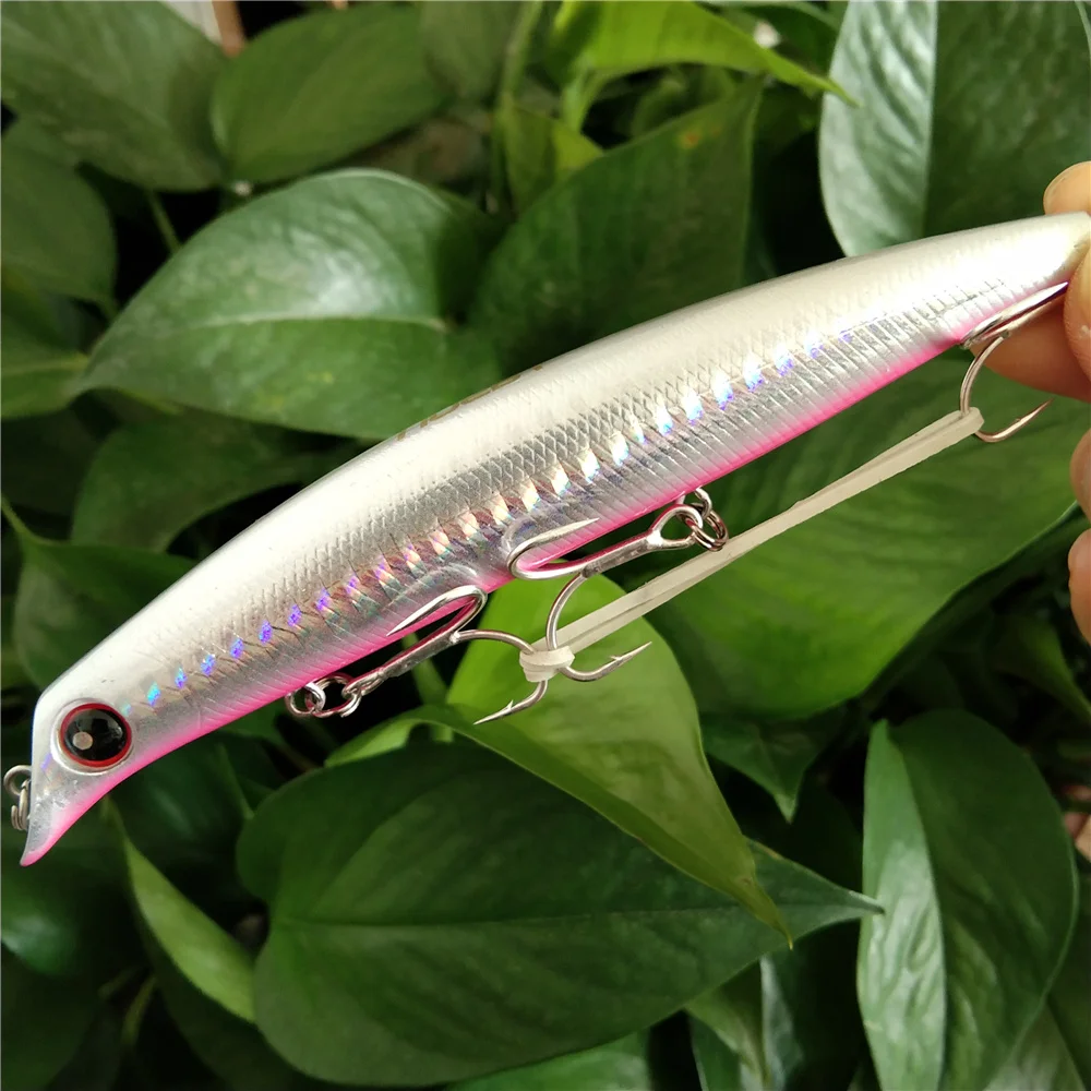NOEBY-SEÑUELOS DE PESCA DE pececillos, 4 piezas, 12cm, 16g, flotantes, Wobbler, cebo duro Artificial para Lucio - imagen 3