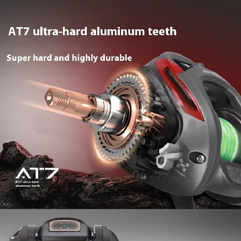 Carrete Haas Baitcast 6.4:1 fibra carbono - imagen 2