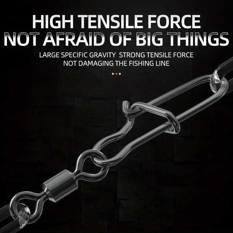 210/95 unids/caja anillos de alta velocidad conectores de pesca anillos giratorios de rodamiento de bolas de acero inoxidable para señuelo giratorios accesorios de pesca - imagen 5