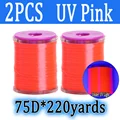 2pcs UV Pink 75D