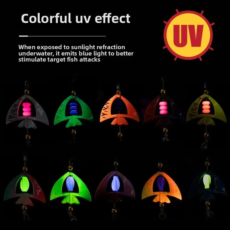 MUKUN 1 Uds 4g cebo giratorio cuchara de Metal Señuelos de Pesca UV Spinnerbait perca trucha cuchara giratoria cebo duro giratorio - imagen 5