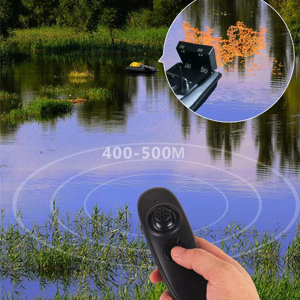 Barco de cebo RC inteligente con GPS, juguetes, buscador de peces inalámbrico, barco de Control remoto, barcos de pesca, lancha rápida, herramienta de pesca, 500M - imagen 5