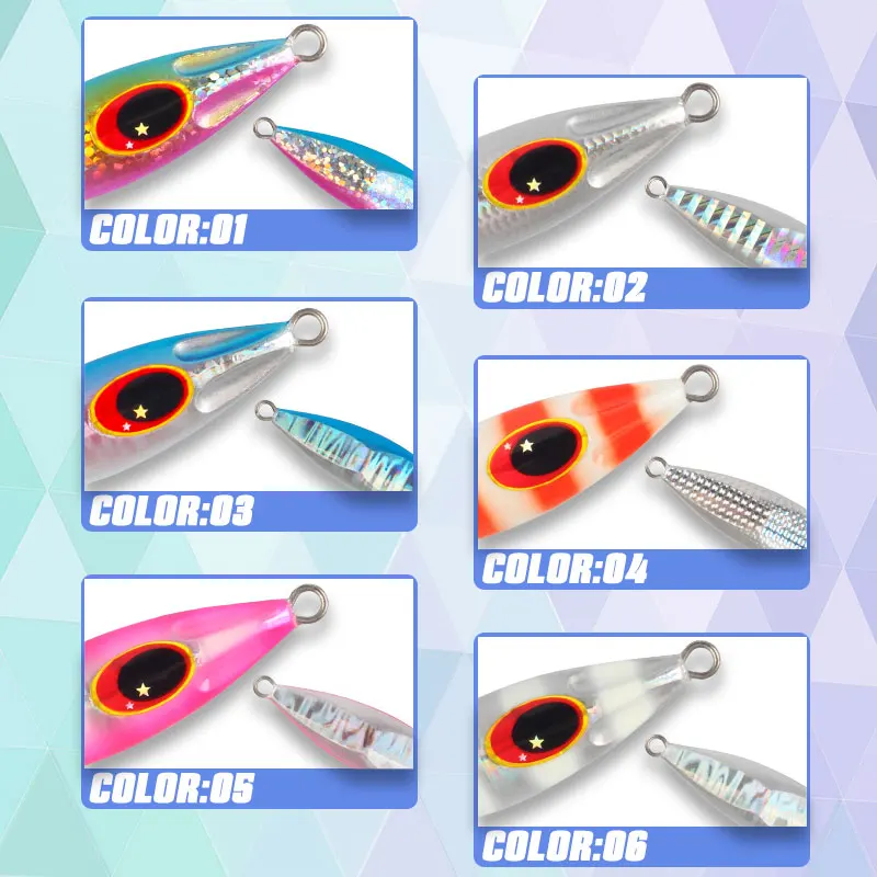 Magic Works-plantilla de Metal marino, 7g, 15g, 30g, 40g, 60g, todo para pescar, señuelo de Jigging lento, cebo Artificial, señuelos Tucunaré, plantilla de agua salada - imagen 2