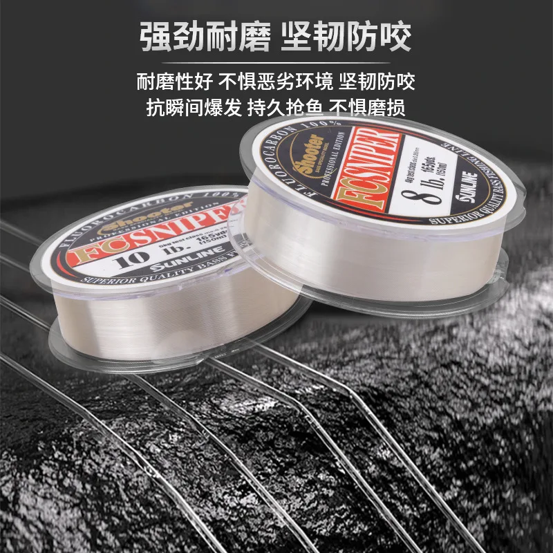 100% Original SUNLINE Shooter FC SNIPER hilo de pescar de fluorocarbono 3LB-30LB 150m - imagen 4