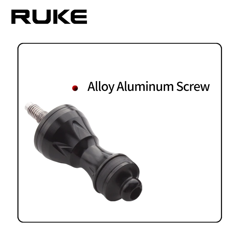 Carrete de pesca Ruke, 1 unidad, mango único con perilla de carbono y balancín para carrete giratorio de pesca tipo Shi/D, accesorio DIY, peso ligero - imagen 5