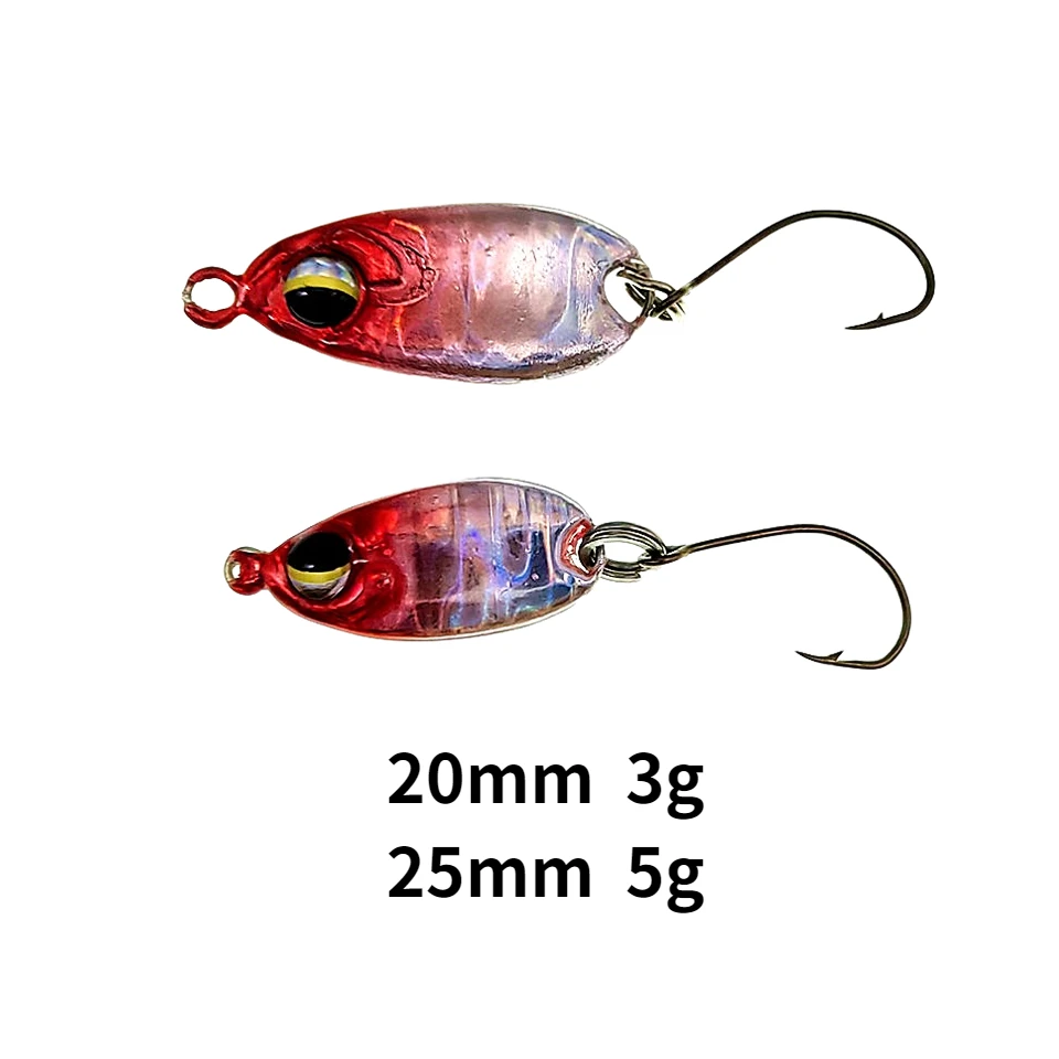 MUKUN-señuelo duro Artificial para Pesca, señuelo de Metal de 20mm, 3g, 25mm, 5g, 5 piezas - imagen 4