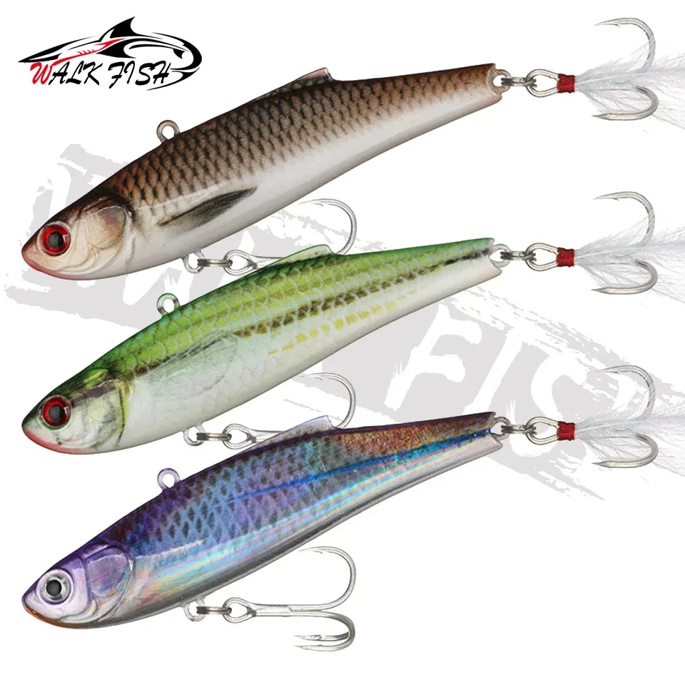 WALK FISH-señuelo de pesca VIB, cebo duro Artificial de calidad, simulación de señuelos, gancho, lápiz, cebo de agua dulce, equipo de pesca, 9cm, 20g - imagen 5