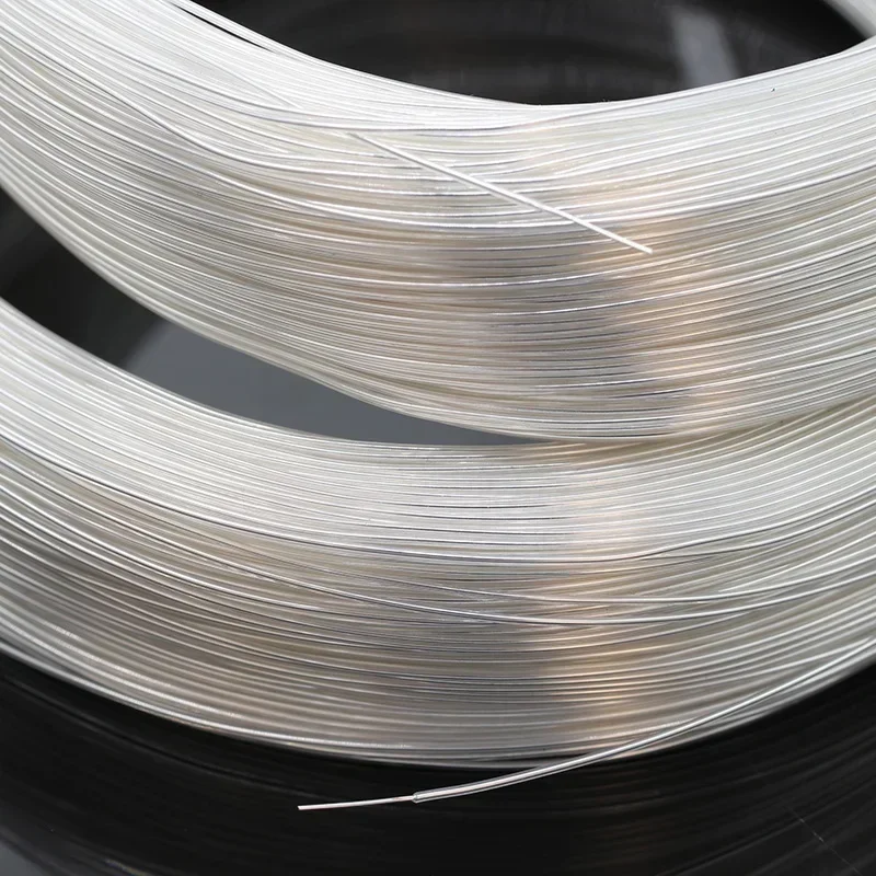 1/5M cuadrado 0,06 0,12 0,2 0,5mm Cable chapado en plata de PTFE de un solo núcleo Cable de cobre OFC de alta pureza auriculares de altavoz de Audio HiFi - imagen 5