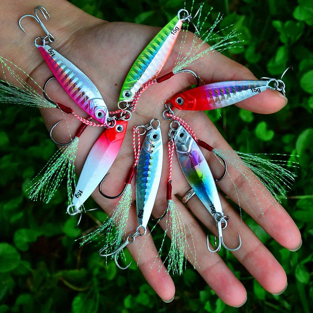 Aorace señuelo de cuchara de metal para jigging – lubina - imagen 4