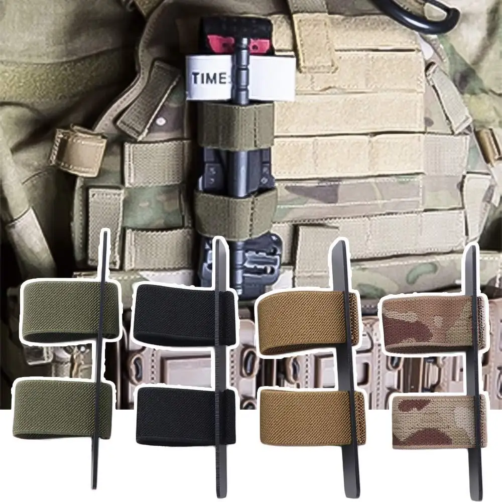 Soporte de torniquete con sistema MOLLE, bolsa de administrador, correa de torniquetes con bucle elástico, Kit de trauma, bolsa de retención, sujetador TQ SOF-T/C-A-T