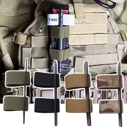 Soporte de torniquete con sistema MOLLE, bolsa de administrador, correa de torniquetes con bucle elástico, Kit de trauma, bolsa de retención, sujetador TQ SOF-T/C-A-T