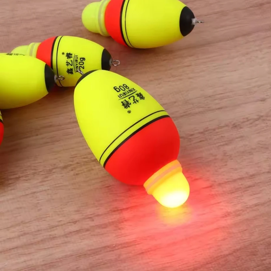 Flotador de Pesca de mar electrónico Led con doble luz óptica, varilla de deriva de tiro largo, tapón flotante luminoso para Pesca nocturna, 5 uds. - imagen 4