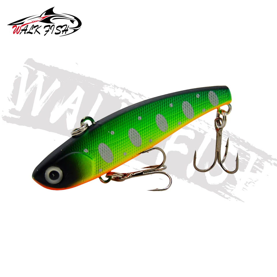 WALK FISH-Cebo duro de alta calidad, 1 piezas, VIB, 60mm, 10g, Lucio, pesca en hielo, aparejos de hundimiento, Wobblers artificiales Icsa - imagen 5