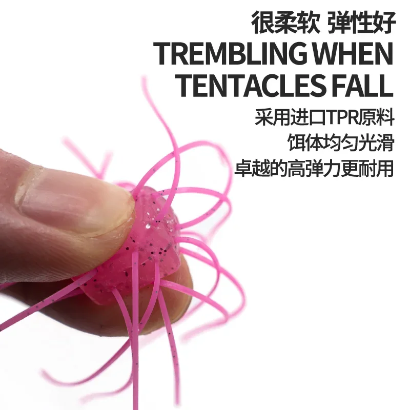 Xlure-cebo Subsoft para dados de carretera, perca, pez mandarín, red negra, pantalla roja, Pop, alta gravedad, lento, sin OSP, cebo para dados - imagen 2