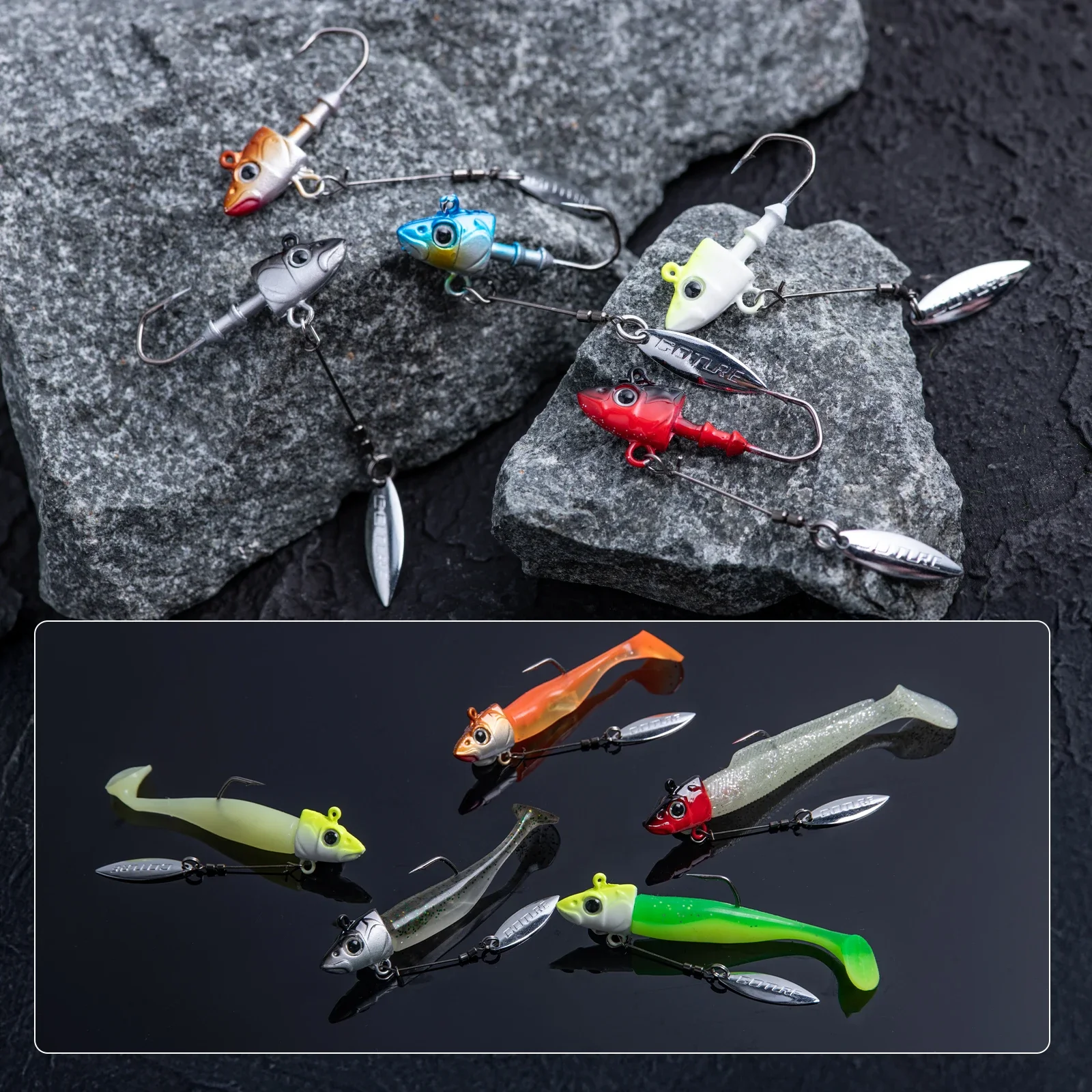 Goture nuevas Señuelos de Pesca oscilante giratorio Metal Vib vibración cebo de Pesca 7g-32g cebos duros artificiales Spinner cuchara señuelo Pesca