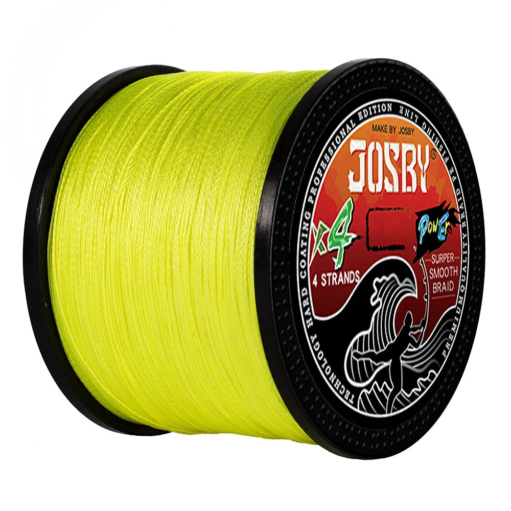 JOSBY-sedal de pesca de alambre trenzado de PE, 4 hebras, 1000M, 500M, tejido multifilamento fuerte y liso de Japón, mosca extrema, carpa, aparejos de agua de mar - imagen 4