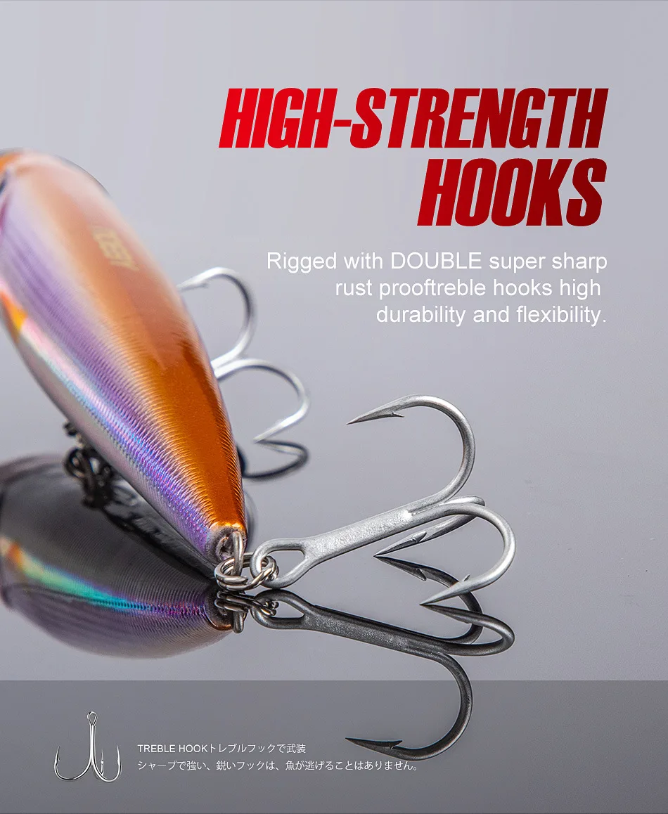 Señuelo de Pesca NOEBY, 140mm, 40g, cebo Popper Topwater, juego Wobbler, cebo duro flotante Artificial de gran juego para Lucio, lubina, Pesca - imagen 5