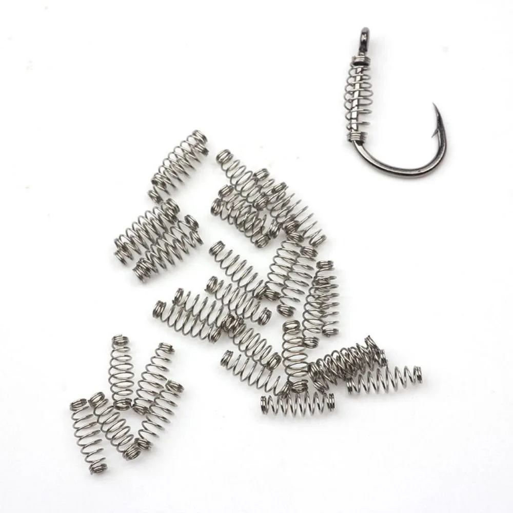 Ganchos resorte acero inoxidable para feeder – Cebo agua dulce - imagen 5