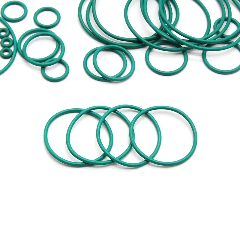 Junta tórica de sellado FKM de 10/50 piezas, aislamiento resistente al aceite, resistencia a altas temperaturas, caucho flúor, CS, 2mm, OD, 5 ~ 100mm - imagen 5