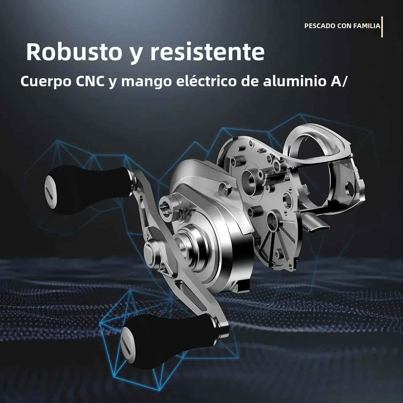 Piscifun Alijoz 300 carrete de Baitcasting 15KG arrastre máximo 8 + 1 rodamientos marco de aluminio carrete de pesca de agua dulce y salada perfil bajo - imagen 3