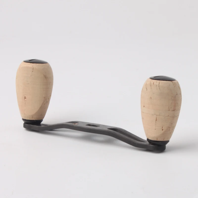 Ruke 1 pieza de carrete de pesca perilla de madera Baitcasting carrete giratorio mango perilla incluye 2 uds rodamientos accesorio de carrete DIY para tipo Sh/Dai - imagen 4