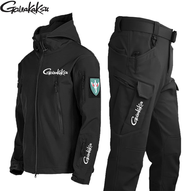 Chaqueta de pesca hombre térmica concha suave forro polar - imagen 2